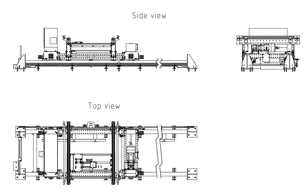 RGV with chain conveyor-pei